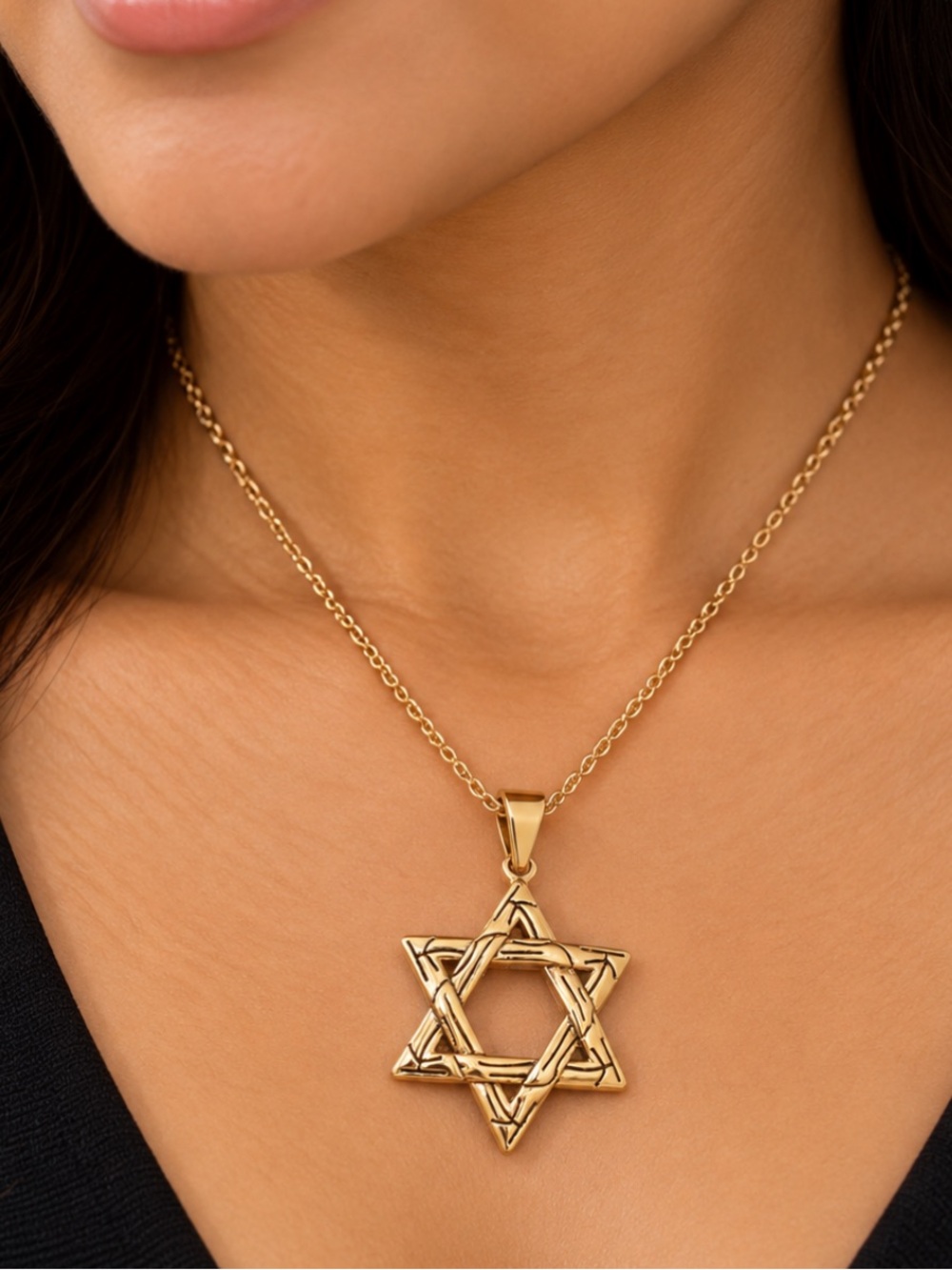Silver Star of David Pendant